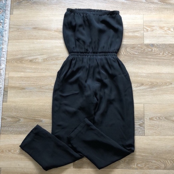 HAUTE HIPPIE 100% Silk Black Sleeveless Jumpsuit - Picture 6 of 6